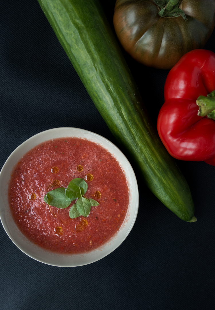 Soupe froide de tomates façon Gazpacho (2/3)