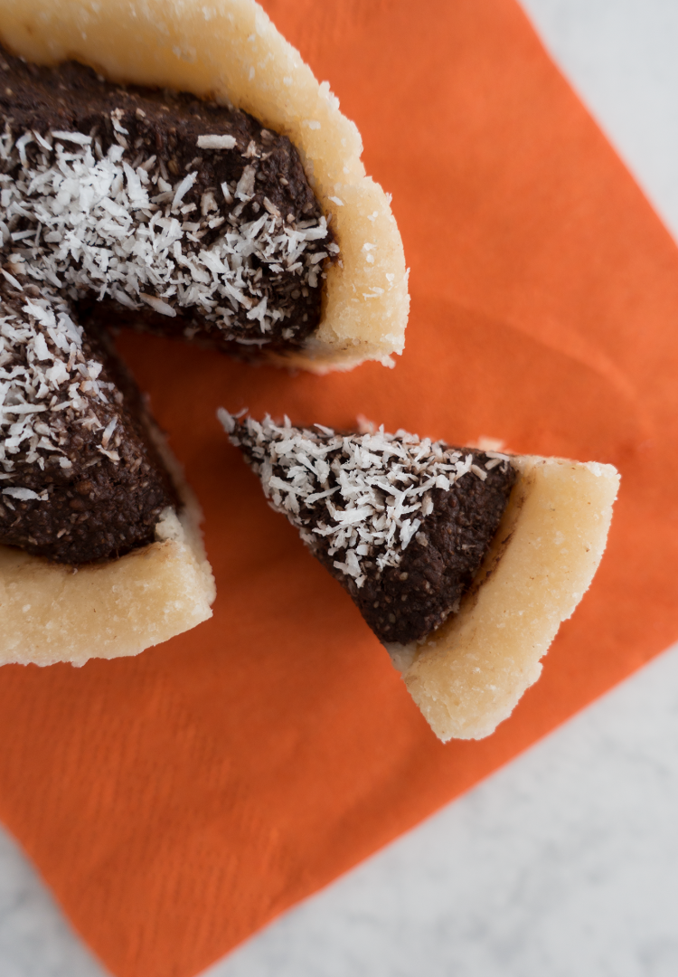 Tartelettes crues à la crème de chia au cacao (1/3)