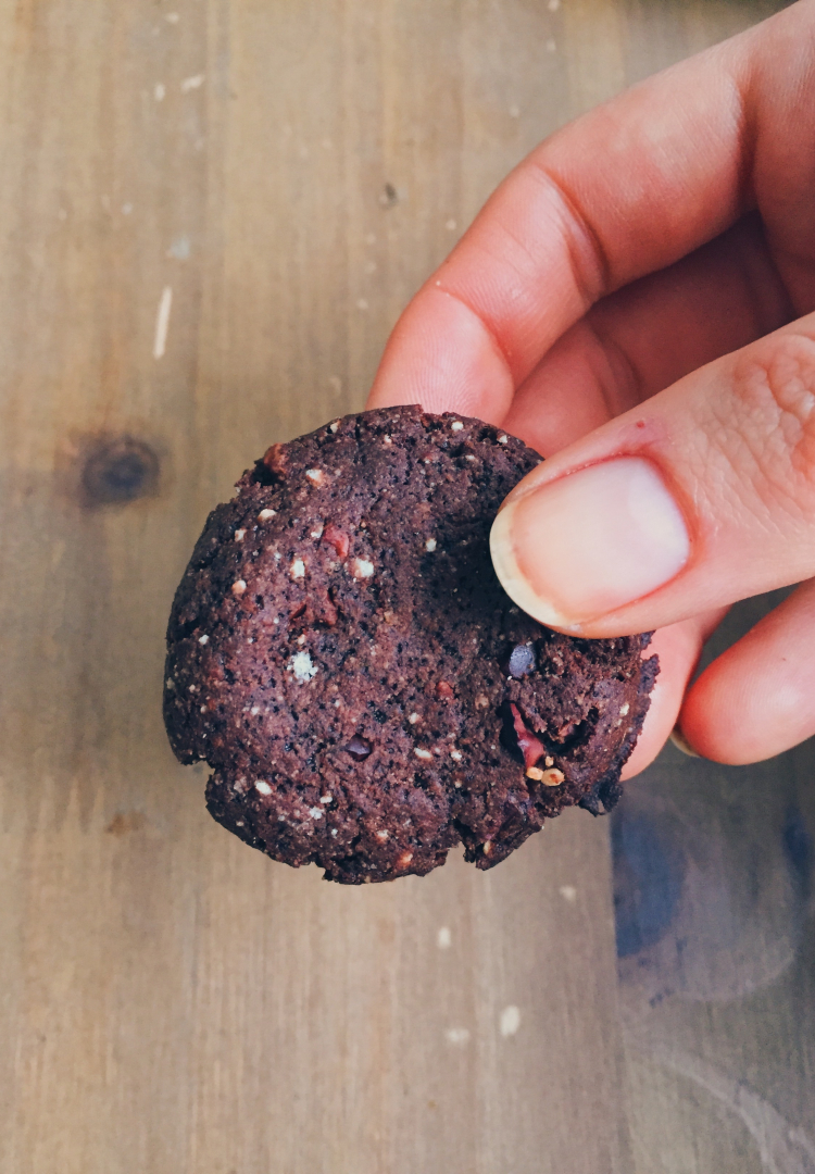 Biscuits aux éclats de fèves de cacao (2/3)