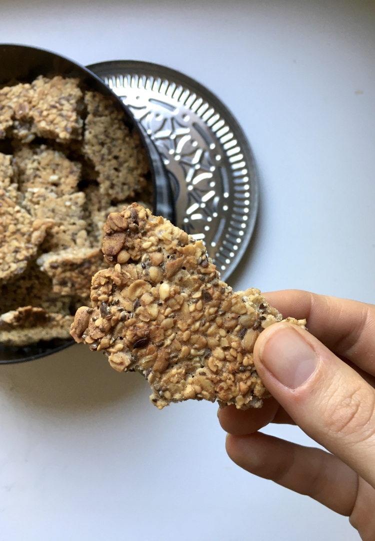 Galette-biscuit au levain et aux graines (1/2)