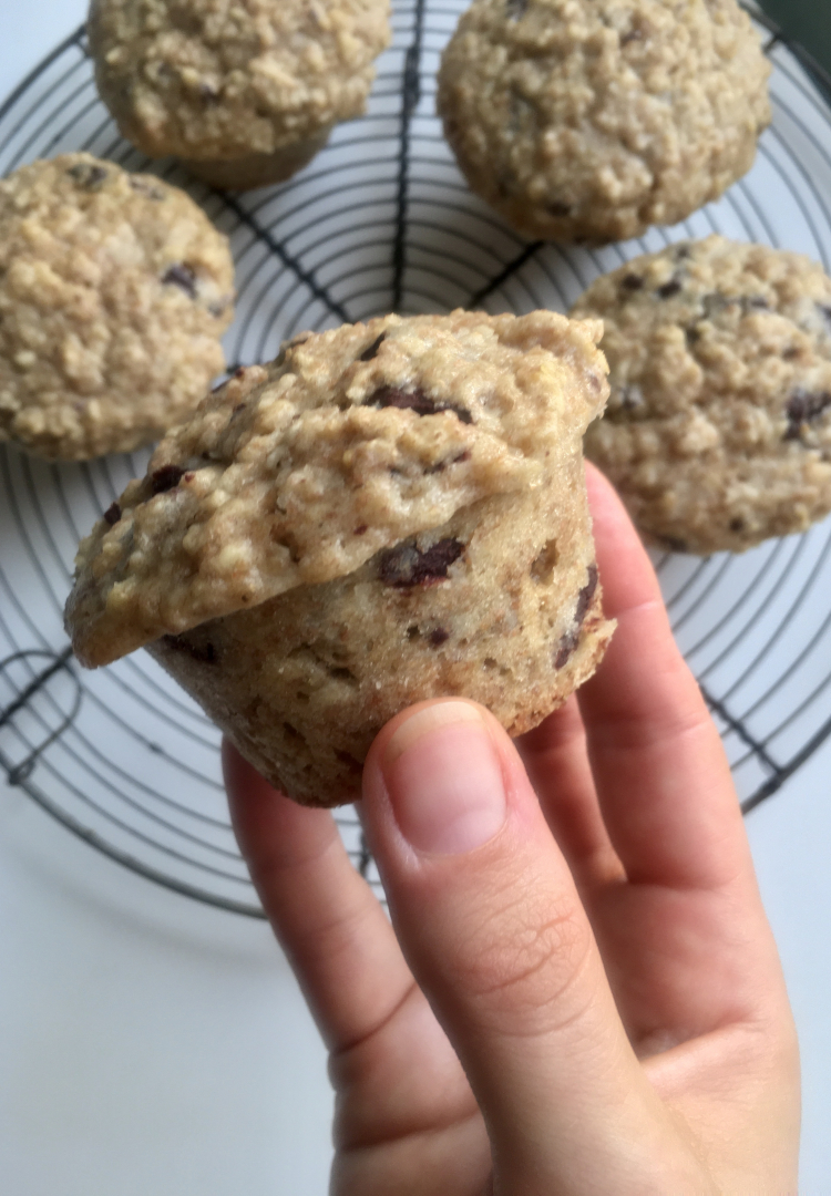 Muffins à l'avoine et au chocolat (1/3)