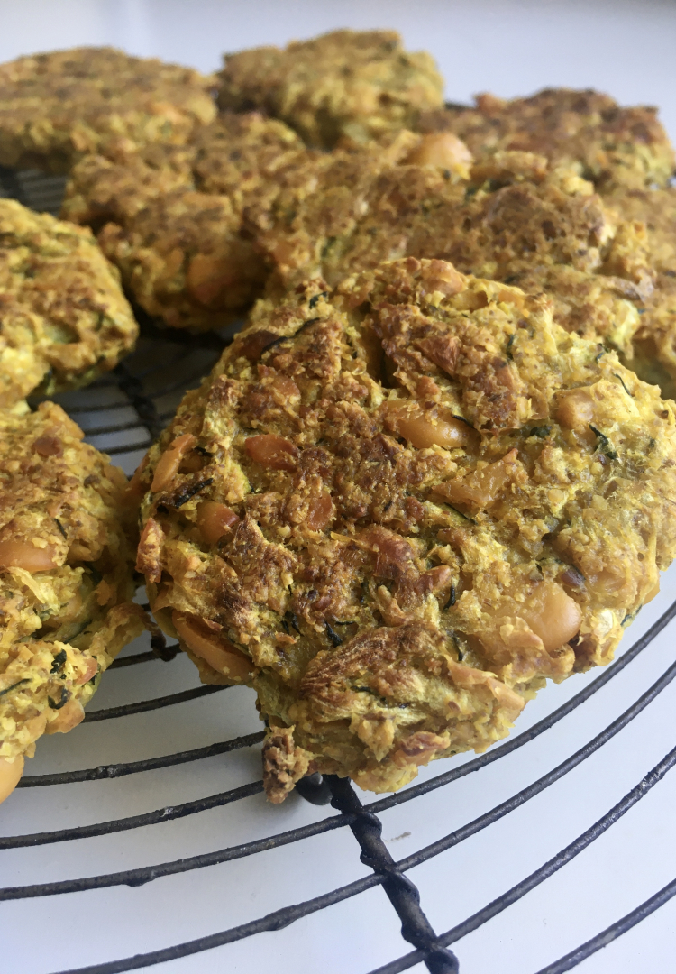 Petits pâtés de lupins à la courgette (2/3)