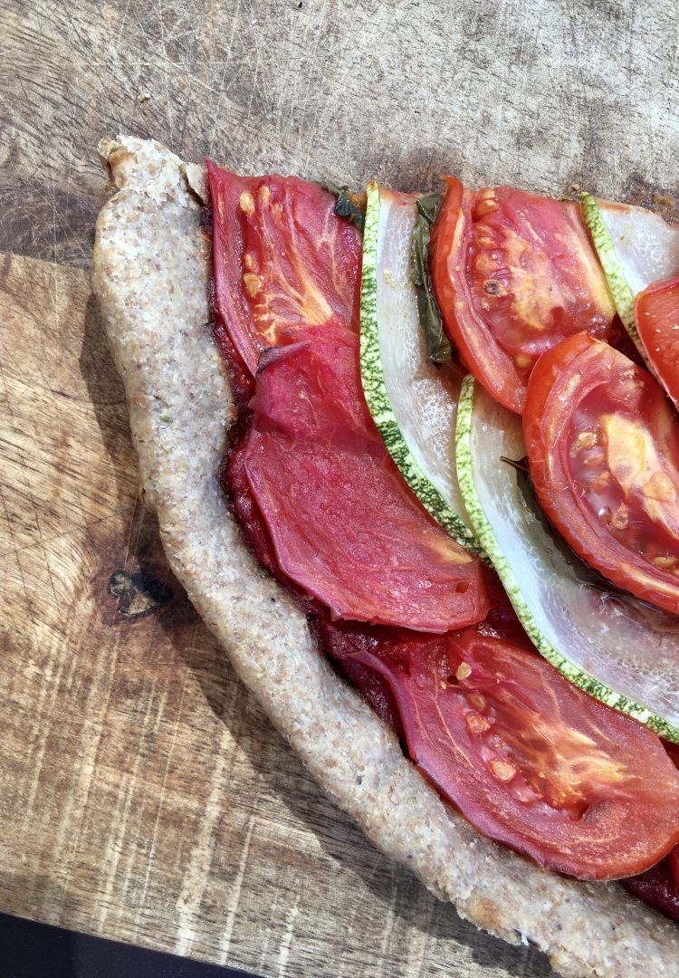 Tarte d'été tomate/courgette vegan (2/3)