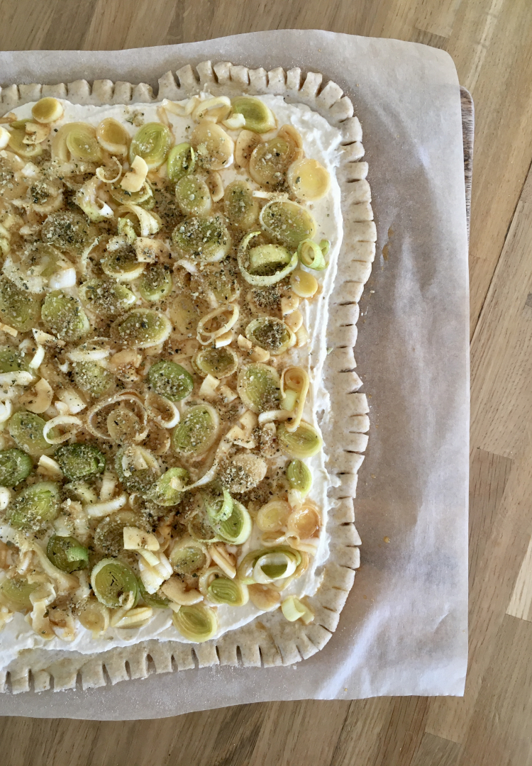 Tarte aux poireaux (au levain) (2/2)