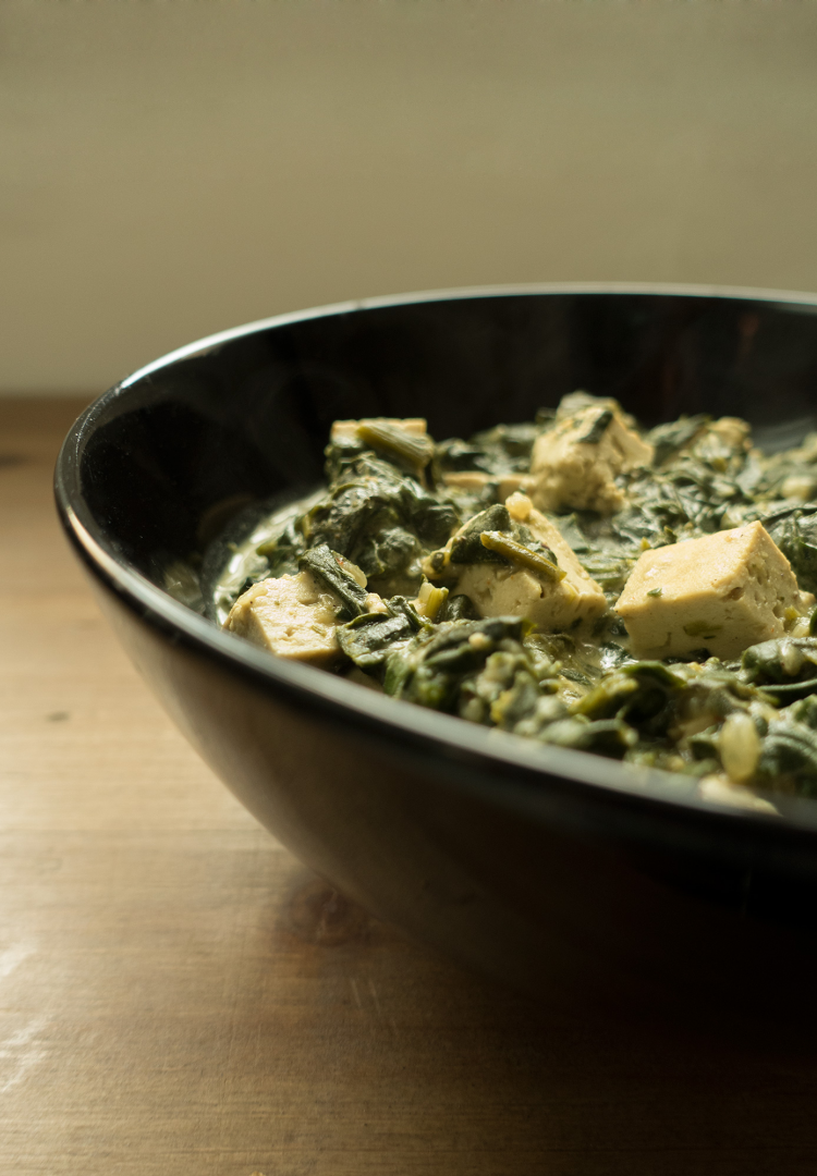 Palak paneer vegan (3/4)